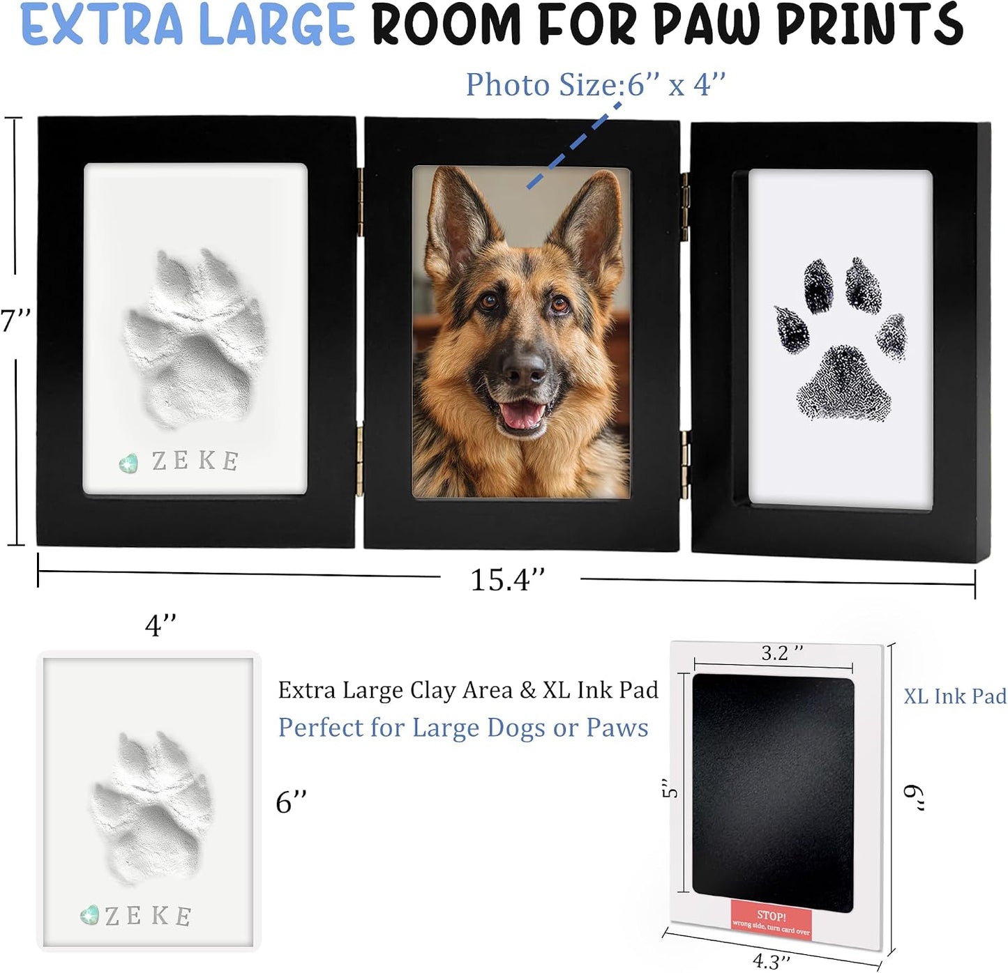 Ink&Clay Paw Print Frame Keepsake