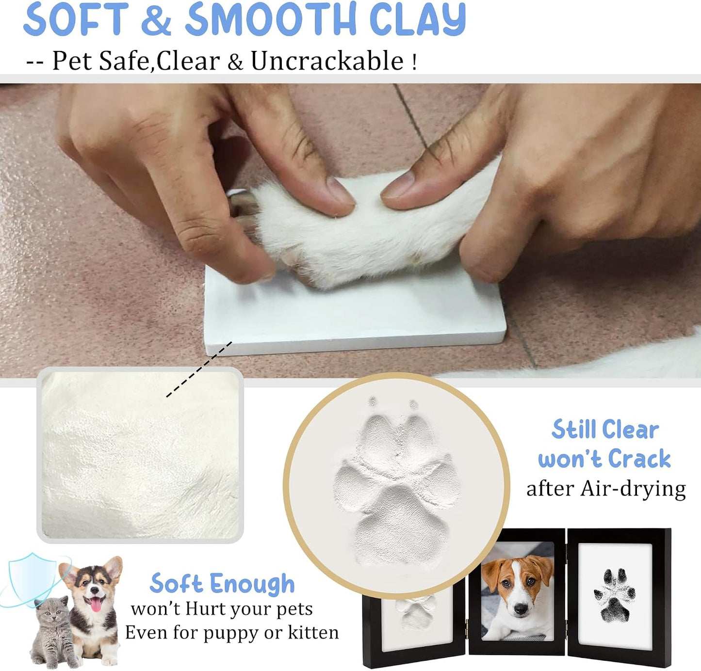 Ink&Clay Paw Print Frame Keepsake